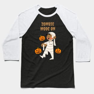 Mummie with pumpkins Baseball T-Shirt